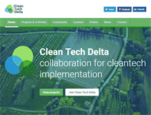 Tablet Screenshot of cleantechdelta.nl